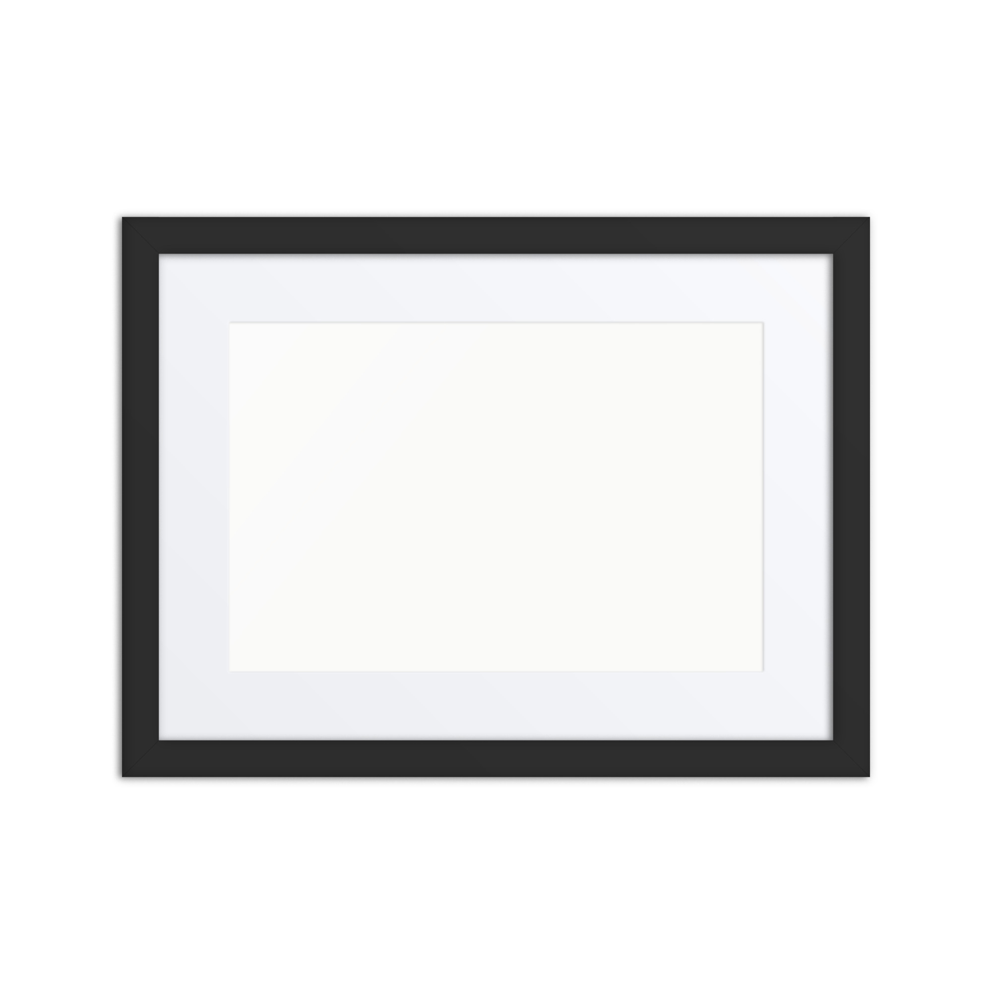 Matte Paper Framed Poster With Mat (in)
