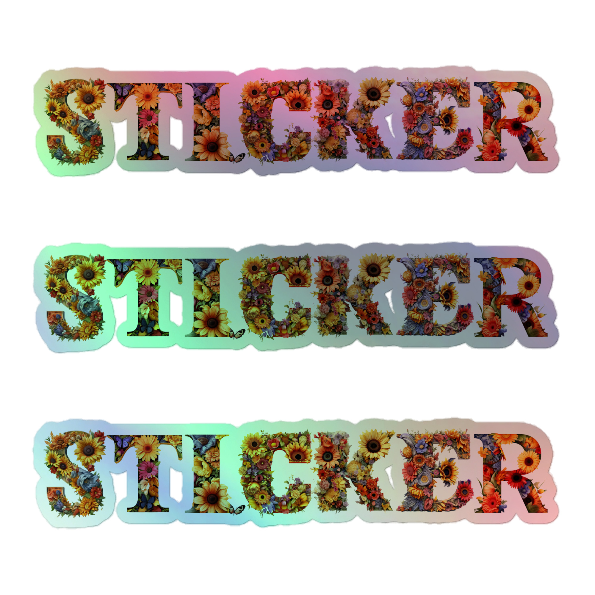 Holographic stickers（in）